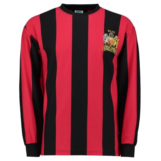 Herren Manchester City 1969 FA Cup Finale Retro Langarm Shirt