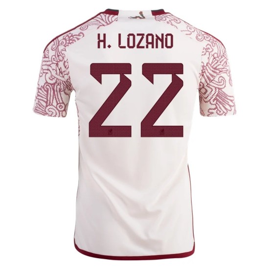 Hirving Lozano #22 Mexiko Auswärtstrikot Weltmeisterschaft 2022 Hirving Lozano #22 Mexiko Auswärtstrikot Weltmeisterschaft 2022