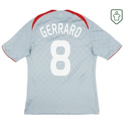 Herren Liverpool 2008/09 Auswärts Retro Shirt Gerrard #8