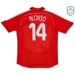 Herren Liverpool 2006/08 Heim Retro Shirt Alonso #14