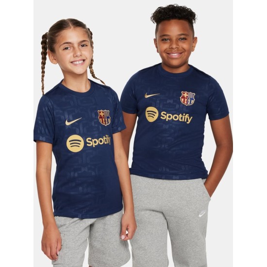 Kinder FC Barcelona 2024/25 Heim Prematch Trikot