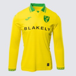 Kinder Norwich City 2025/26 Heimtrikot Langarm