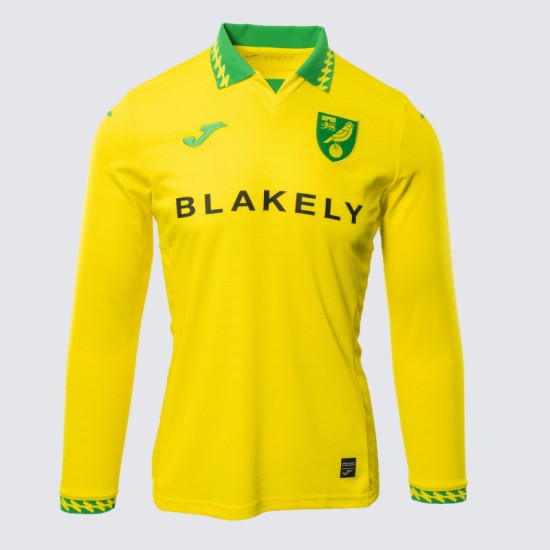 Herren Norwich City 2025/26 Heimtrikot Langarm