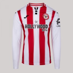 Kinder Brentford 2025/26 Heimtrikot mit langen Ärmeln