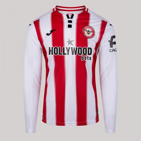 Herren Brentford 2025/26 Heimtrikot mit langen Ärmeln