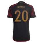 Julian Brandt #20 Deutschland Auswärtstrikot Weltmeisterschaft 2022