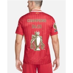Herren Liverpool 2024/25 Heim LFC Champions Trikot & Goldene Trophäe