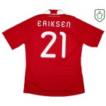 Männer Dänemark 2010/11 Heim Retro Shirt Eriksen #21