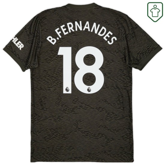 Herren Manchester United 2020/21 Auswärts Retro Shirt B. Fernandes #18 Herren Manchester United 2020/21 Auswärts Retro Shirt B. Fernandes #18