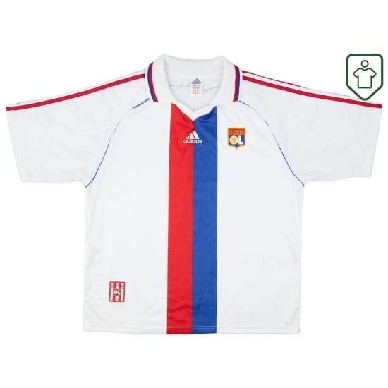 Herren Olympique Lyon Heim-Retro-Trikot 1998/00