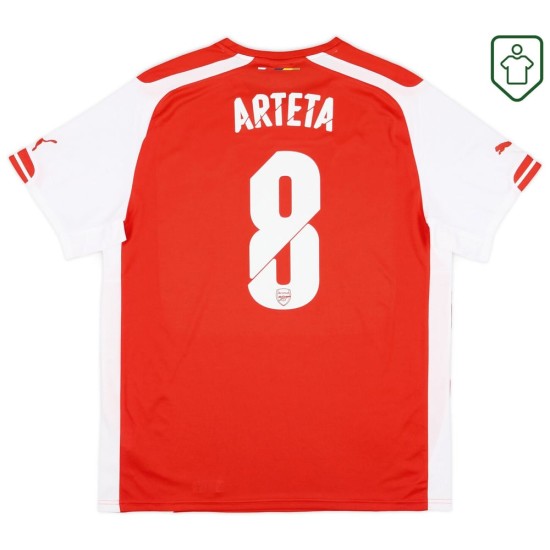 Herren Arsenal 2014/15 Heim Retro Shirt Arteta #8
