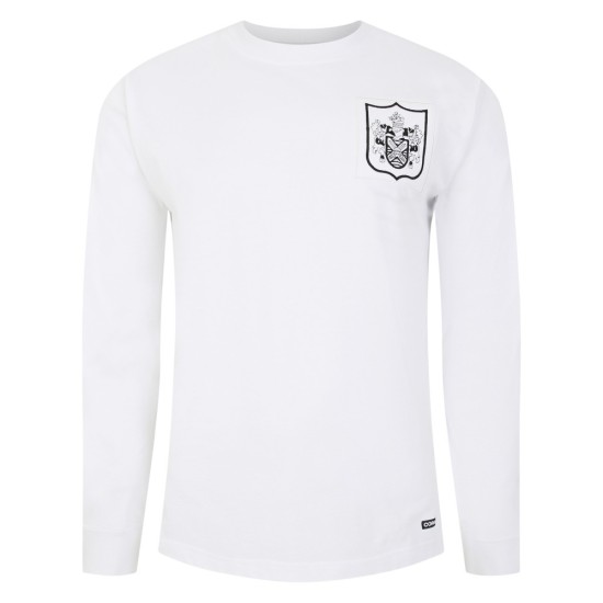 Kinder Fulham 1966/67 Heim Retro Langarmtrikot #2