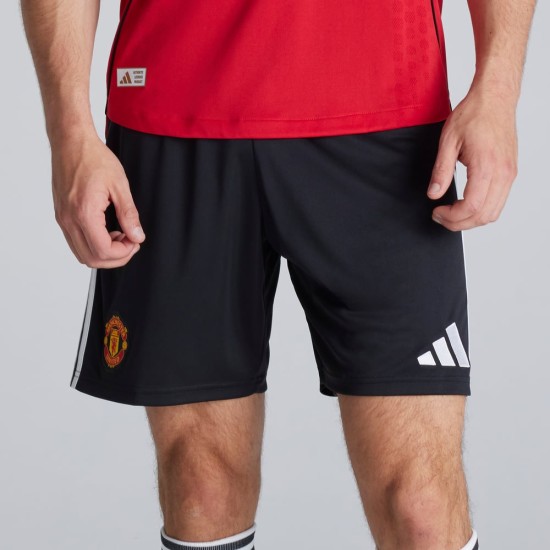 Herren Manchester United 2025/26 Heimshorts - Schwarz