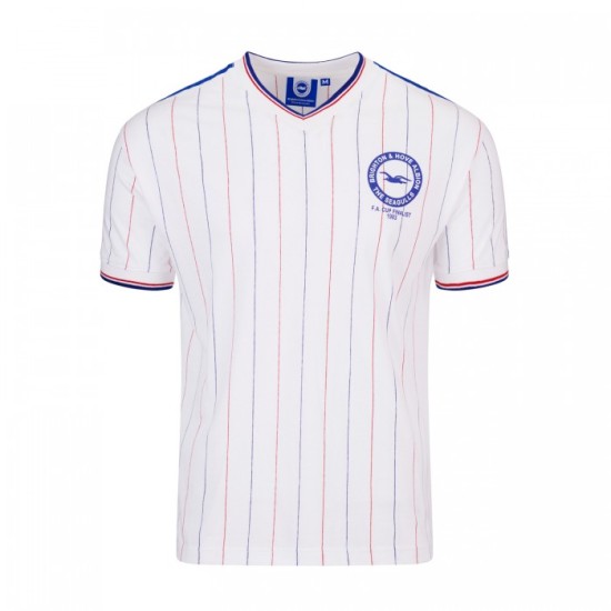 Herren Brighton & Hove Albion 1983 Auswärts Retro FA Cup Finalisten Trikot