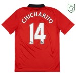 Herren Manchester United 2013/14 Heim Retro Shirt Chicharito #14