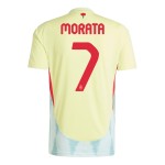Alvaro Morata #7 Spanien Auswärtstrikot EURO 2024