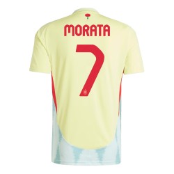 Alvaro Morata #7 Spanien Auswärtstrikot EURO 2024