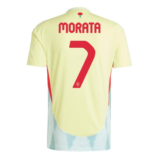Alvaro Morata #7 Spanien Auswärtstrikot EURO 2024