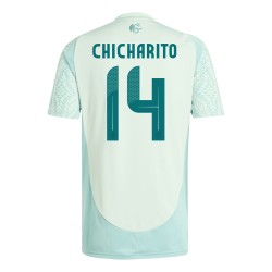 Javier Hernandez Chicharito #14 Mexiko Auswärtstrikot Copa America 2024