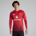 Herren Manchester United 2024/25 Heim Trikot mit langen Ärmeln