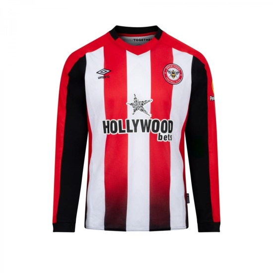 Herren Brentford 2024/25 Heimtrikot Langarm Herren Brentford 2024/25 Heimtrikot Langarm