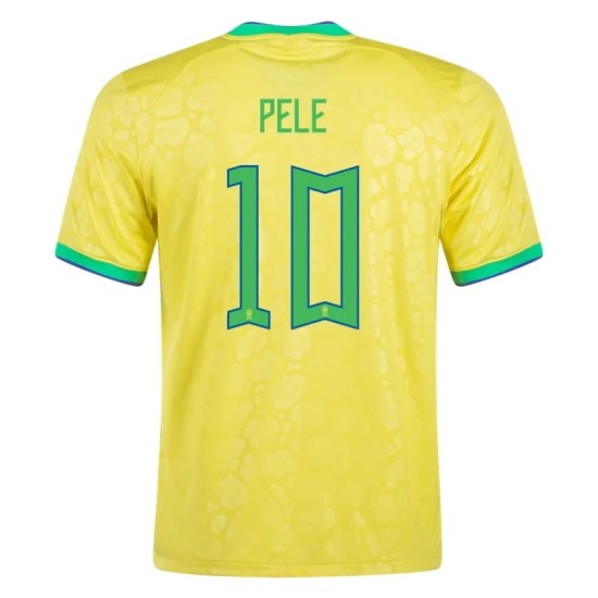 Pelé #10 Brasilien Heimtrikot Weltmeisterschaft 2022 Pelé #10 Brasilien Heimtrikot Weltmeisterschaft 2022