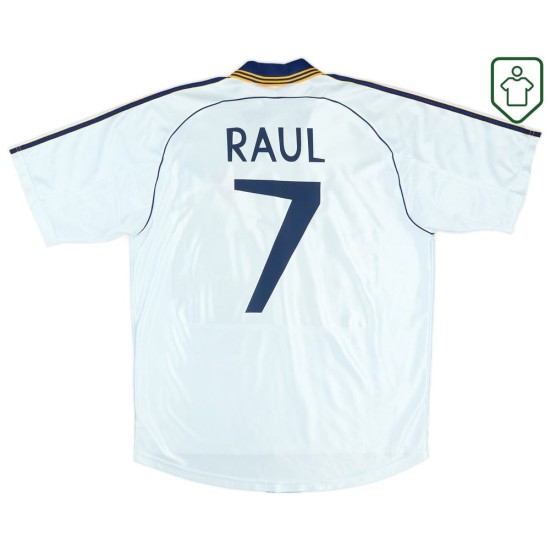 Herren Real Madrid Heim-Retro-Trikot 1998/00 Raul #7