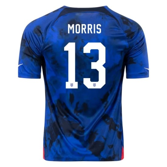 Jordan Morris #13 USMNT Auswärtstrikot Weltmeisterschaft 2022
