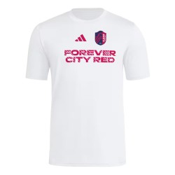 Kinder St. Louis City SC 2025 Drittes Hook AEROREADY Shirt - Weiß