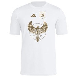 Kinder Los Angeles FC 2025 Drittes Hook AEROREADY Shirt - Weiß