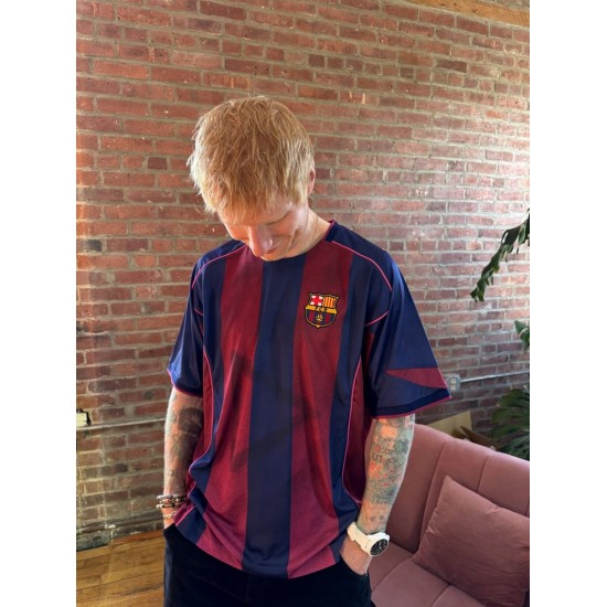 Kinder Ed Sheeran x Spotify x FC Barcelona 2004/05 Retro-Heimtrikot