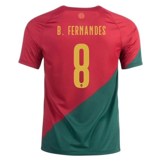 Bruno Fernandes #8 Portugal Heimtrikot Weltmeisterschaft 2022 Bruno Fernandes #8 Portugal Heimtrikot Weltmeisterschaft 2022
