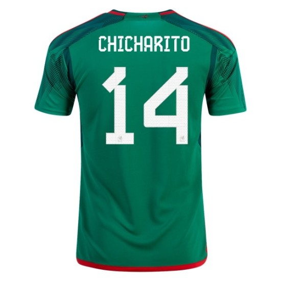 Javier Hernández Chicharito #14 Mexiko Heimtrikot Weltmeisterschaft 2022