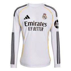 Real Madrid 2025/26 Heimtrikot Langarm Kinder