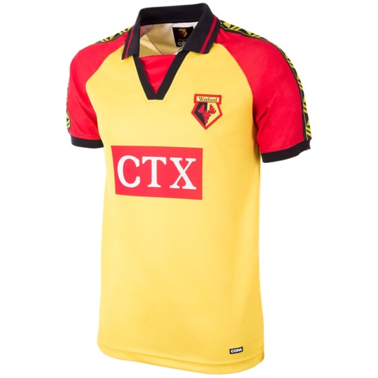 Herren Watford 1998/99 Heim Retro Trikot