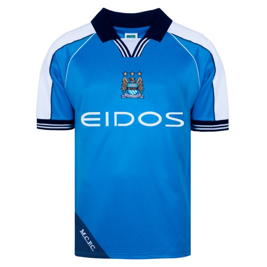 Herren Manchester City 2000 Heim Retro Trikot
