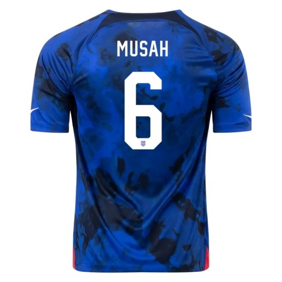 Yunus Musah #6 USMNT Auswärtstrikot Weltmeisterschaft 2022