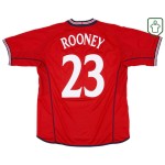 Männer England 2002/04 Auswärts Retro Shirt Rooney #23