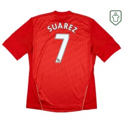 Herren Liverpool 2010/12 Heim Retro Shirt Suarez #7