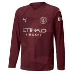 Kinder Manchester City 2024/25 Drittes Trikot mit langen Ärmeln