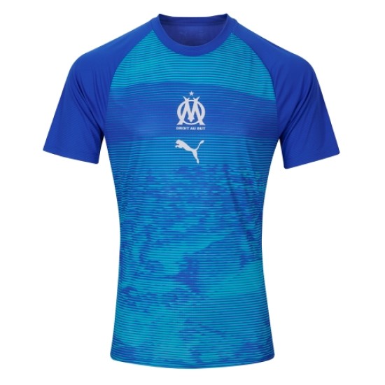 Damen Olympique Marseille 2025/26 Dritt-Aufwärmtrikot – Blau