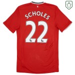 Herren Manchester United 2011/12 Heim Retro Shirt Scholes #22
