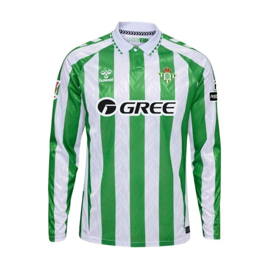 Kinder Real Betis 2024/25 Heim Langarmtrikot