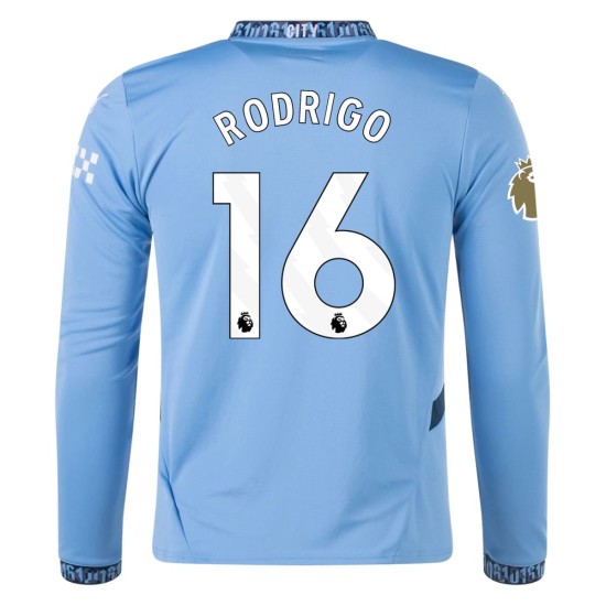 Herren RODRIGO Manchester City 2024/25 Heimtrikot Langarm