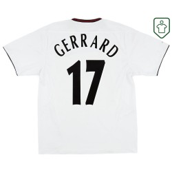 Herren Liverpool 2003/04 Auswärts Retro Shirt Gerrard #17