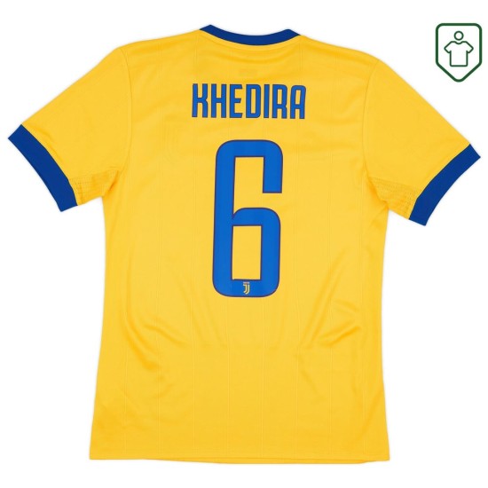 Herren Juventus 2017/18 Auswärts-Retro-Trikot Khedira #6 Herren Juventus 2017/18 Auswärts-Retro-Trikot Khedira #6
