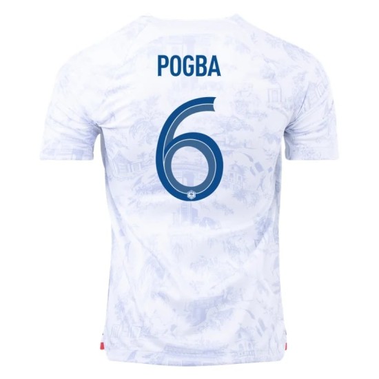 Paul Pogba #6 Frankreich Auswärtstrikot Weltmeisterschaft 2022