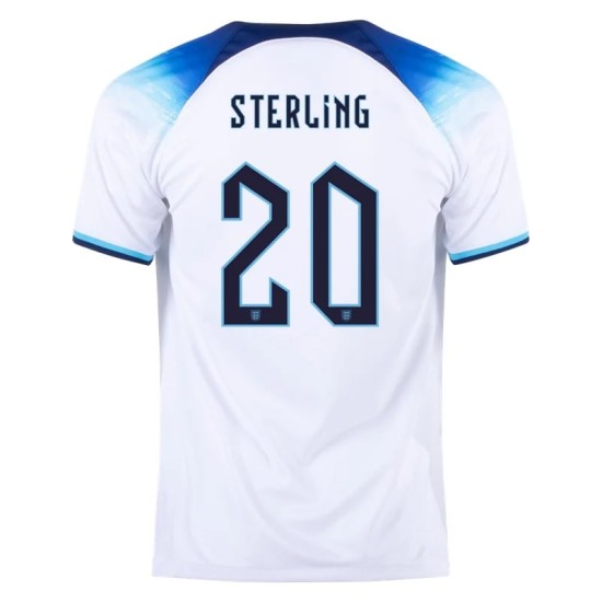 Raheem Sterling #20 England Heimtrikot Weltmeisterschaft 2022 Raheem Sterling #20 England Heimtrikot Weltmeisterschaft 2022