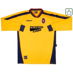 Herren Cagliari Calcio 2000/01 Retro-Trikot Langarm Herren Cagliari Calcio 2000/01 Retro-Trikot Langarm