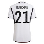 Ilkay Gündogan #21 Deutschland Heimtrikot Weltmeisterschaft 2022